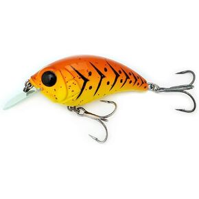 بيل لويس لوريس نابض بالحياة SB-57 3/8 أونصة. طُعم صيد السمك من سلسلة MDJ Squarebill Crankbait مع خطافات ذات قبضة ثلاثية Mustad، زحف Rayburn RED