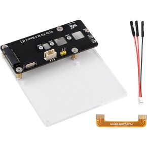 PCIe to M.2 Adapter Board for Raspberry Pi 5, Support NVMe Protocol Compatible with 2230/2242/ 2260/2280 Size M.2 Solid State Drive, High-Speed Reading/Writing Multiple Power Supply Methods