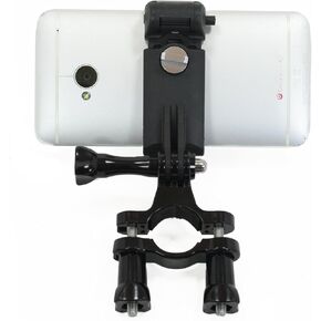 Action Mount® | Pole Mounting Bracket with Locking Phone Clamp. Attach Your Phone to Any Pole for Use with Sport Camera. Compatible with GoPro Cameras and Accessories. (Tube Mount w/Phone Mount) in Kuwait