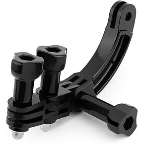 SOONSUN Curved Extension Arm Mount + 90 Degree Rotary Connector Chain for GoPro Hero 13, 12, 11, 10, 9, 8, 7, 6, 5, Session, 4, 3+, 3, 2, 1 Cameras