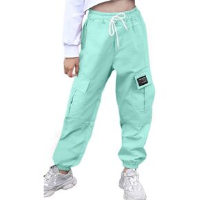 Girls & Women‘s Casual Cargo Jogger Pants, 6 Years - Women 3XL in Saudi Arabia