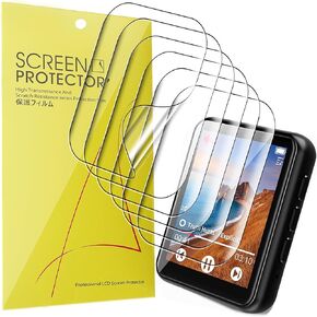 Compatible for JOLIKE M5 Screen Protector, [6 Pack] Full Coverage TPU Clear Film Compatible for JOLIKE M5 MP3 Player (6 pack)