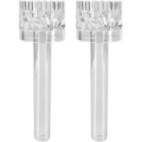 2pcs Aquarium Oil Skimmer Acrylic Oil Removal Fish Tank Remove Oil Slick Film Float Control Valve Inlet and Outlet Pipe Degreasing Film Basket Aquarium Filter