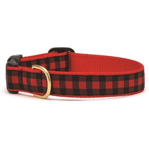 Up Country Buffalo Plaid Pattern Dog Collar, Small (9 To 15 Inches) 5/8 Inch Narrow Width