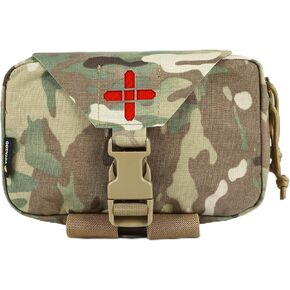 IFAK Pouch, First Aid Pouch for Outdoor Emergency Survival, Rip Away Medical Molle Belt Pouch Handle Bag, Tactical Molle Attachments Trauma Bag