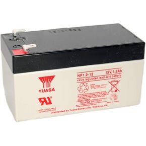Yuasa NP1.2-12 12V/1.2AH Sealed Lead Acid Battery with F1 Terminal