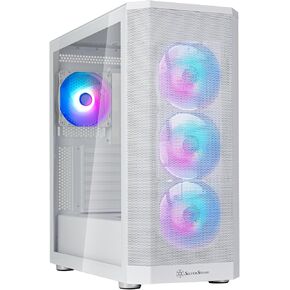 SilverStone Technology FARA 515XR Black Compact ATX Tower Chassis with Four Included Rainbow Fans, SST-FA515XR-BG