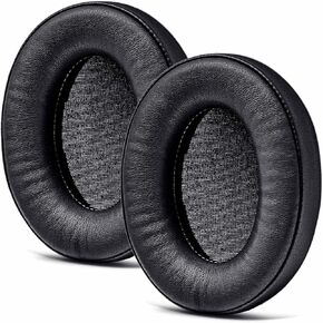 Replacement Earpads for HD650, HD660 S, HD600, HD6XX, HD58X, HD580, HD565, HD545, HD535 Headphones by TRANSTEK - Deeper Inner Hole I Noise Isolation Memory Foam (Comfort Leather)