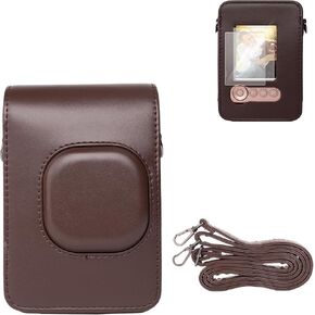 Protective Case for Instax Mini Liplay, PU Mini Liplay Camera Case for Fuji instax Mini liplay Camera [with 2 LCD Tempered Films] with Adjustable Neck Strap Quick Detachable-Matcha Green in Saudi Arabia