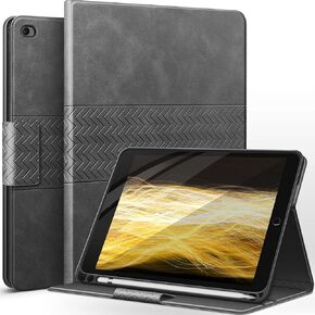 auaua Case for iPad Mini 5 2019 / Mini 4 7.9 Inch with Pencil Holder, Magnetic Cosure, Auto Sleep/Wake, Vegan Leather (Brown)