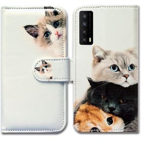 Bcov TCL Stylus 5G Case, Plum Blossom Flower Leather Flip Phone Case Wallet Cover with Card Slot Holder Kickstand for TCL Stylus 5G