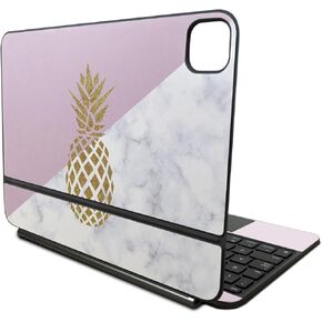 Skin Compatible with Apple Magic Keyboard for iPad Pro 11‑inch (M4) 2024 - Pretty Pineapple - Premium 3M Vinyl Protective Wrap Decal Cover - Easy to Apply | Crafted in The USA by MightySkins