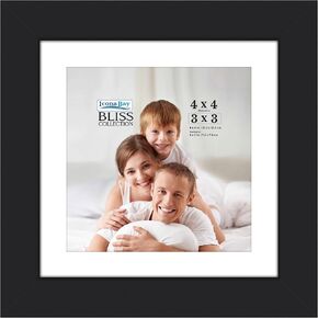 Icona Bay 4x6 Black Picture Frame, Modern Style Wood Composite Frame, Table Top or Wall Mount, Bliss Collection in Saudi Arabia