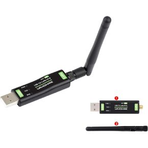 Waveshare USB to LoRa Data Transfer Module Based On SX1262, 850~930MHz Frequency, Driver-Free, Suitable for Data Acquisition in Industry and Agriculture, with XTAL Crystal Oscillator