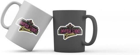 Universal Studios Florida Sticker | Pack of 2 | Vinyl Sticker | Waterproof Stickers | Indoor Stickers | Glossy Stickers, White in Saudi Arabia