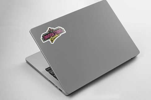 Universal Studios Florida Sticker | Pack of 2 | Vinyl Sticker | Waterproof Stickers | Indoor Stickers | Glossy Stickers, White in Saudi Arabia