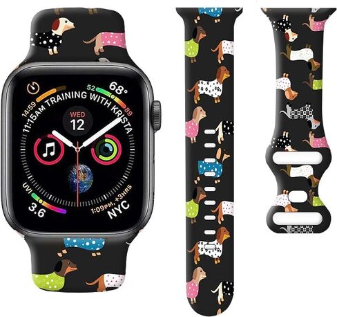 متوافق مع سوار iWatch مقاس 38 مم 40 مم 41 مم 42 مم 44 مم 45 مم 49 مم للنساء والفتيات، حزام بديل لطيف لا يبهت لسلسلة iWatch SE 9 8 7 6 5 4 3 2 1 Ultra in Saudi Arabia