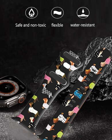 متوافق مع سوار iWatch مقاس 38 مم 40 مم 41 مم 42 مم 44 مم 45 مم 49 مم للنساء والفتيات، حزام بديل لطيف لا يبهت لسلسلة iWatch SE 9 8 7 6 5 4 3 2 1 Ultra in Saudi Arabia