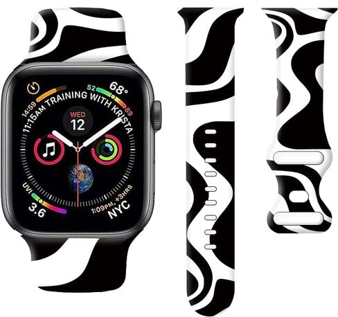 متوافق مع سوار iWatch مقاس 38 مم 40 مم 41 مم 42 مم 44 مم 45 مم 49 مم للنساء والفتيات، حزام بديل لطيف لا يبهت لسلسلة iWatch SE 9 8 7 6 5 4 3 2 1 Ultra in Saudi Arabia