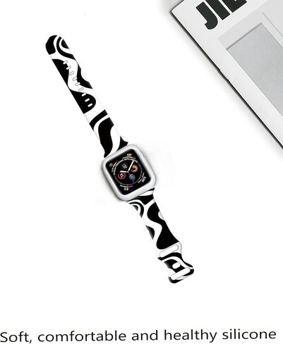متوافق مع سوار iWatch مقاس 38 مم 40 مم 41 مم 42 مم 44 مم 45 مم 49 مم للنساء والفتيات، حزام بديل لطيف لا يبهت لسلسلة iWatch SE 9 8 7 6 5 4 3 2 1 Ultra in Saudi Arabia