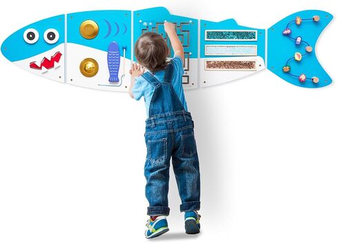 Monläurd® Caterpillar Montessori Busy Board,Sensory Board,Educational Toys,Activity Cube,Wall Toys,Daycare Furniture,Playroom Furniture,Interactive Toys,Wooden Toys,Learning Toys,Boys and Girls 6 M+ in Saudi Arabia