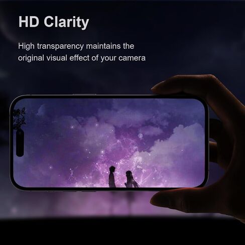 [3+1] Compatible for iPhone 14 Pro ＆ iPhone 14 Pro Max Camera Lens Protector 9H Tempered Glass Camera Cover Metal Individual Ring Full Coverage Camera Lens Protector with Removal Tool ( glitter pink) in Saudi Arabia
