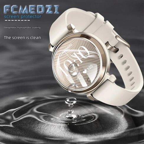 واقي شاشة الساعة الذكية متوافق مع Garmin Lily 2 & Lily 2 Classic، غطاء إطار ناعم من مادة TPU وطبقة من مادة TPU الشفافة المضادة للفقاعات وليس زجاج (عبوة من 4+1) (بنفسجي) in Kuwait