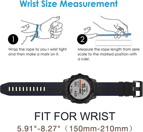 Abanen 22mm Leather with Silicone Lining Dual-Color Soft Sweat-proof Watch Bands for Garmin Fenix E 47mm / Fenix 8 47mm /Fenix 7 / Fenix 6 / Fenix 5 / epix Pro 47mm / Quatix 7 / Approach S62 in Saudi Arabia