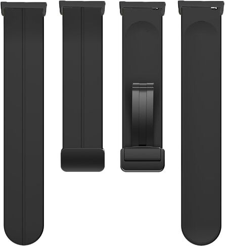 Compatible Ticwatch Pro 5 Smartwatch Bands, 24mm Soft Silicone Magnetic Buckle Sport Wristband Replacement Straps Compatible for Ticwatch Pro 5 Android Smartwatch in Saudi Arabia