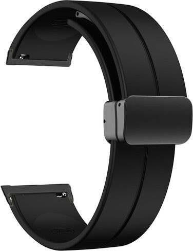 Compatible Ticwatch Pro 5 Smartwatch Bands, 24mm Soft Silicone Magnetic Buckle Sport Wristband Replacement Straps Compatible for Ticwatch Pro 5 Android Smartwatch in Saudi Arabia
