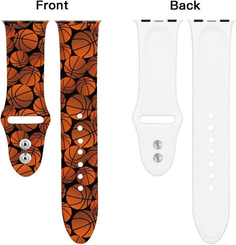 Watch Bands Compatible with Apple Watch 38mm 40mm 41mm 42mm 44mm 45mm 49mm for Women Men Silicone Wristbands Strap Replacement for IWatch Series SE 8 7 6 5 4 3 2 1 in Saudi Arabia