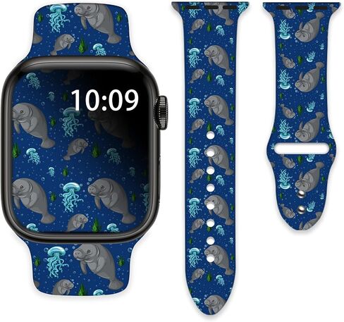 Watch Bands Compatible with Apple Watch 38mm 40mm 41mm 42mm 44mm 45mm 49mm for Women Men Silicone Wristbands Strap Replacement for IWatch Series SE 8 7 6 5 4 3 2 1 in Saudi Arabia