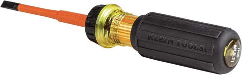 Klein Tools 32293 Insulated Screwdriver, 2-in-1 Screwdriver Set with Flip Blade, #2 Phillips and1/4-Inch Slotted Tips, Double-Ended Blades in Saudi Arabia