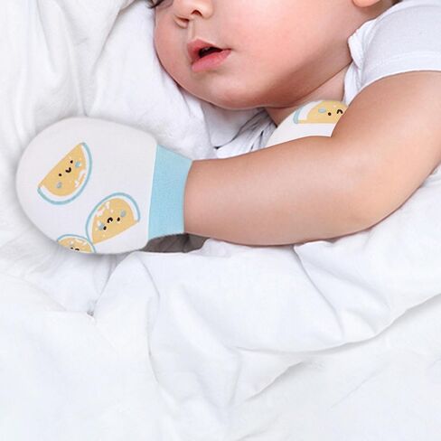 Baby Mittens No Scratch Mittens Infant Soft Gloves Mittens for 0-6 Months Boys Girls in Kuwait