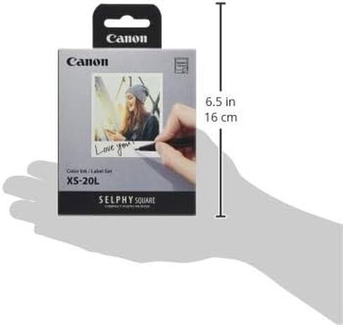 Color Ink and Label Set for Canon SELPHY SQUARE QX10 XS-20L in Saudi Arabia