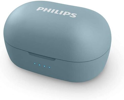 Philips T2205 In-ear True Wireless Headphones with IPX4 Splash Resistant, Super-small Portable Charging Case, Built-in Microphone, Up to 12 Hours (4+8) Playtime, Works with Voice Assistants, TAT2205BK in Saudi Arabia
