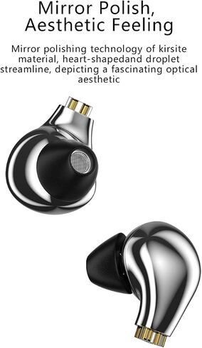 سماعة أذن H HIFIHEAR BLON BL03 داخل الأذن، محرك ديناميكي بغشاء كربون 10 مم داخل الأذن، هيكل معدني باس HiFi DJ داخل الأذن Monito مع كابل قابل للفصل ثنائي السن in Saudi Arabia