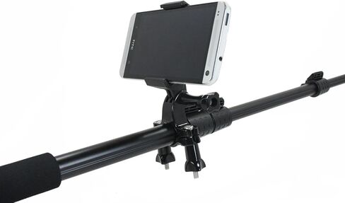 Action Mount® | Pole Mounting Bracket with Locking Phone Clamp. Attach Your Phone to Any Pole for Use with Sport Camera. Compatible with GoPro Cameras and Accessories. (Tube Mount w/Phone Mount) in Kuwait