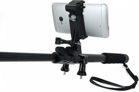 Action Mount® | Pole Mounting Bracket with Locking Phone Clamp. Attach Your Phone to Any Pole for Use with Sport Camera. Compatible with GoPro Cameras and Accessories. (Tube Mount w/Phone Mount) in Kuwait