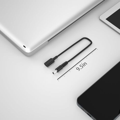 USB C إلى DC 5.5 مم سلك شحن الطاقة، 0.98 قدم USB-C أنثى مدخل إلى DC 5.5 * 2.1 مم كابل محول مصنوع لكاميرا IP CCTV كاميرا مراقبة أمنية LED شريط DVR راوتر فاتورة الطابعة، 2 حزمة in Saudi Arabia