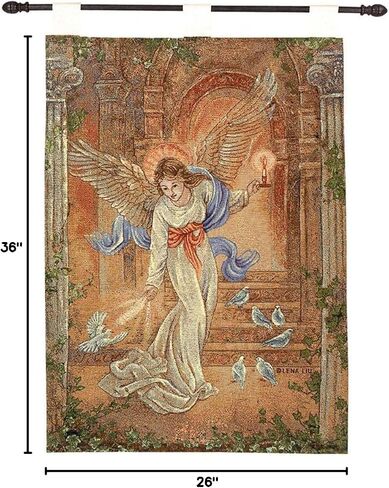 Manual Inspirational Collection 26 X 36-Inch Wall Hanging and Finial Rod, 23rd Psalm in Saudi Arabia