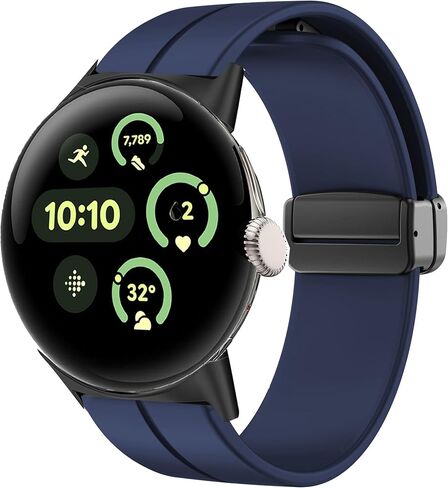 Compatible with Pixel Watch 3 45mm bands, Soft Silicone Magnetic Buckle Sport Replacement Straps for Women Men Compatible with Pixel Watch 3 41mm, 45mm, 3XL / Pixel Watch 2, 1 Watch in Saudi Arabia
