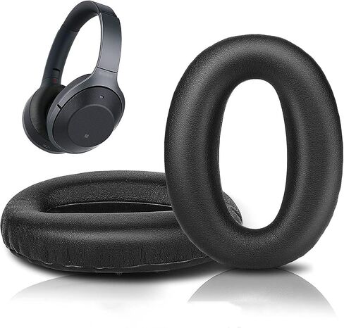 Replacement Earpads Cushions for Sony WH-1000XM2 (WH1000XM2) & MDR-1000X (MDR1000X) Headphones, Ear Pads with Noise Isolation Foam Black 1 Pair in Saudi Arabia