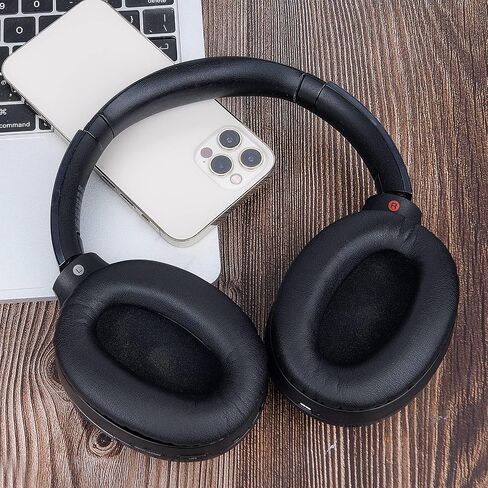 Replacement Earpads Cushions for Sony WH-1000XM2 (WH1000XM2) & MDR-1000X (MDR1000X) Headphones, Ear Pads with Noise Isolation Foam Black 1 Pair in Saudi Arabia