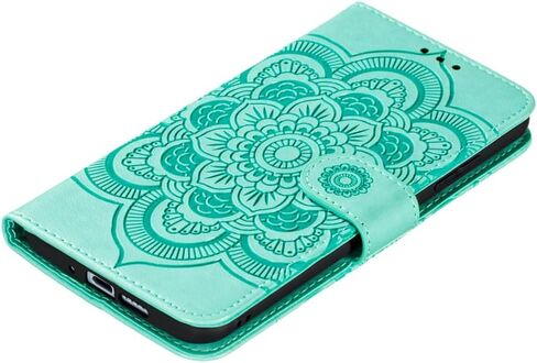 Samsung Galaxy S23 FE Case Stylish Emboss Wallet Case with Credit Cards Slot Kickstand Premium PU Leather Shockproof Flip Folio Magnetic Case for Samsung Galaxy S23 FE Sunflower Red LD in Kuwait