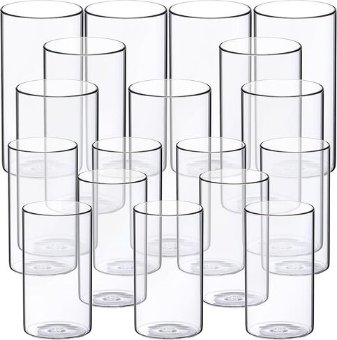 Hurricane Candle Holders for Pillar Votives Floating Candles, Clear Glass Cylinder Flower Vases for Wedding Party Decoration 10" 7.8" 6" Set of 3 in Kuwait