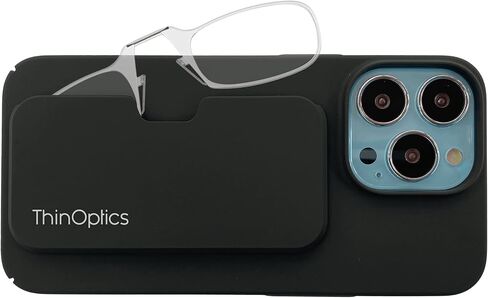 ThinOptics Slimline Rectangular Reading, iPhone 15 Plus Case/Clear Glasses, 44 mm + 1.5 in Saudi Arabia