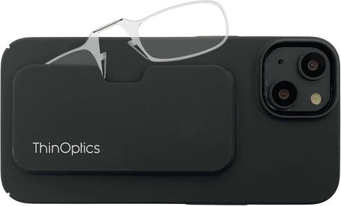 ThinOptics Slimline Rectangular Reading, iPhone 15 Plus Case/Clear Glasses, 44 mm + 1.5 in Saudi Arabia