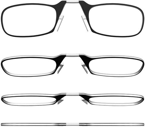 ThinOptics Slimline Rectangular Reading, iPhone 15 Plus Case/Clear Glasses, 44 mm + 1.5 in Saudi Arabia