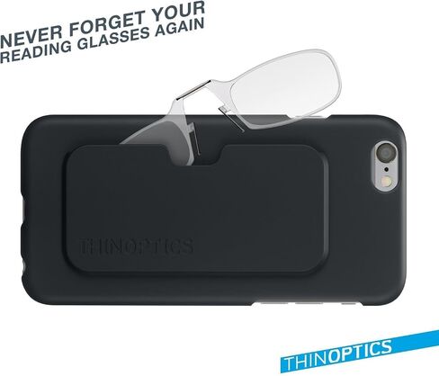ThinOptics Slimline Rectangular Reading, iPhone 15 Plus Case/Clear Glasses, 44 mm + 1.5 in Saudi Arabia